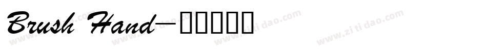 Brush Hand字体转换